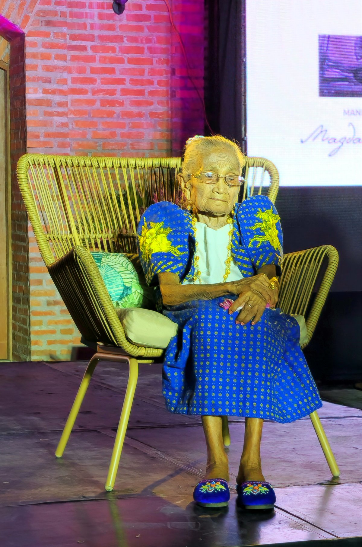 Ilocano textile weaver and Manlilkha ng Bayan Magdalena Gamayo.